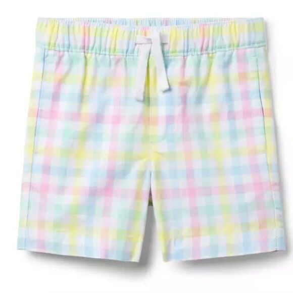 Janie and Jack 100048998 Gingham Poplin Pull-On Short size 2T NWT - Picture 1 of 11